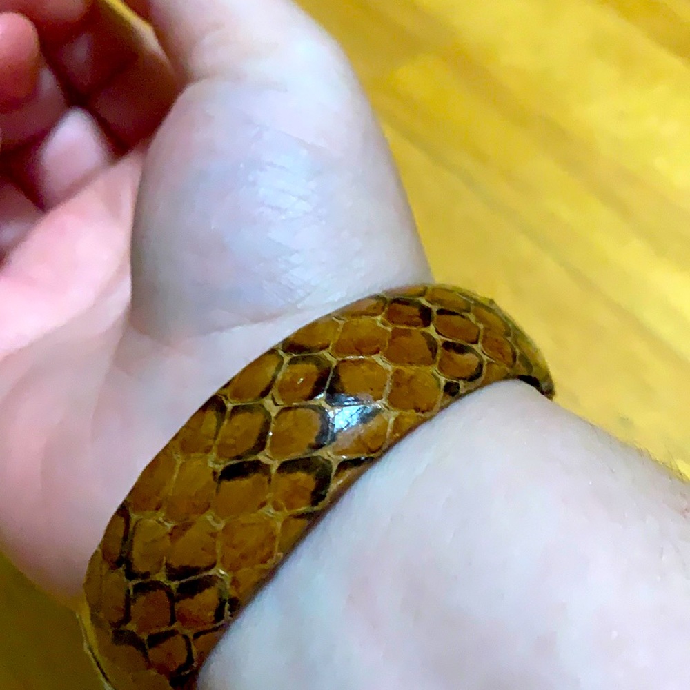 Snake Skin Cuff Bracelet